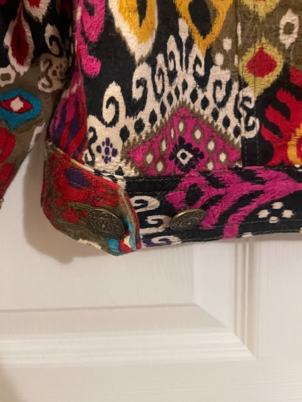 Ruby Rd Bright Colored Button Up Jacket - Picture 4 of 7